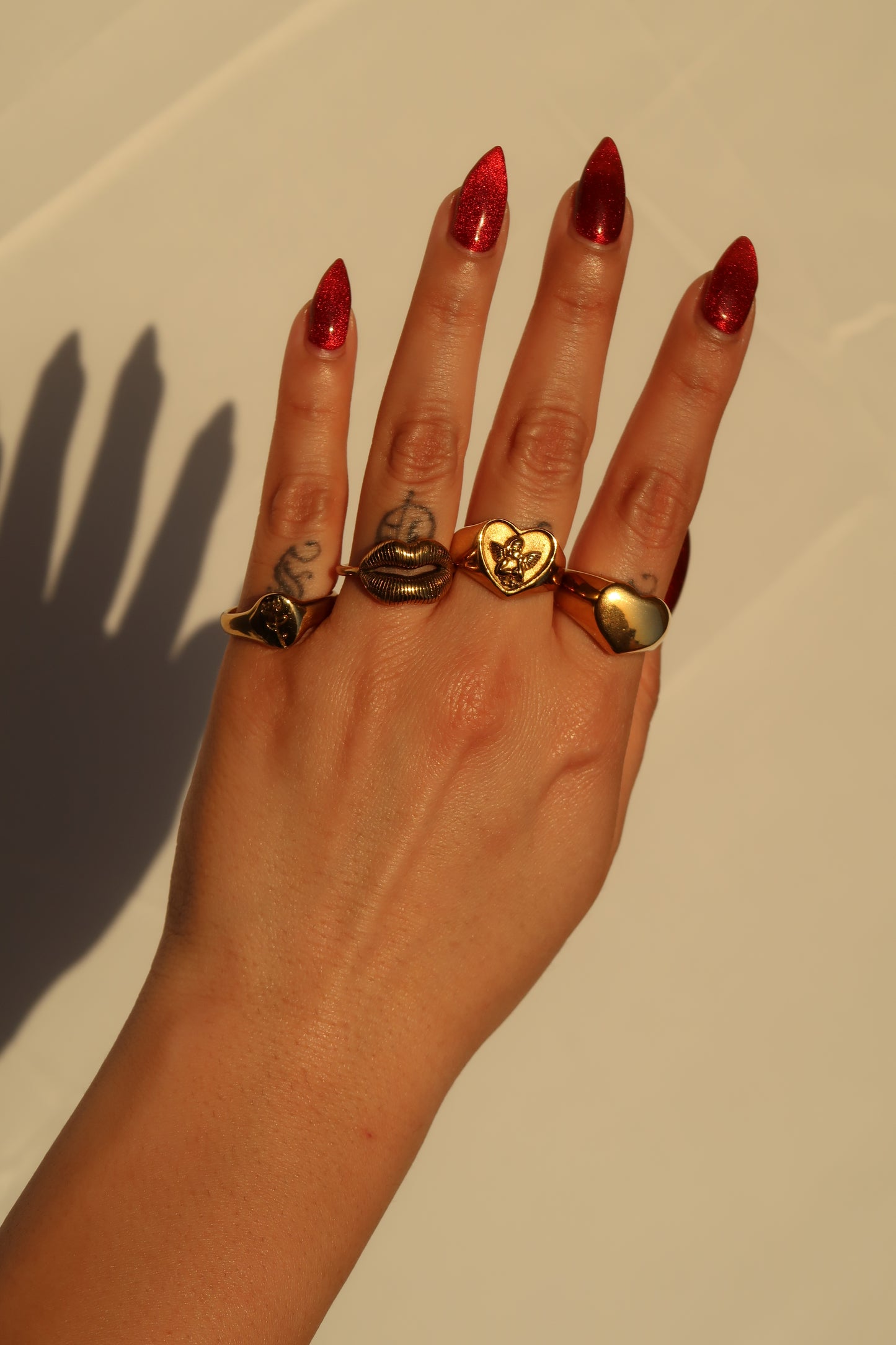 Corazón de Oro Rings