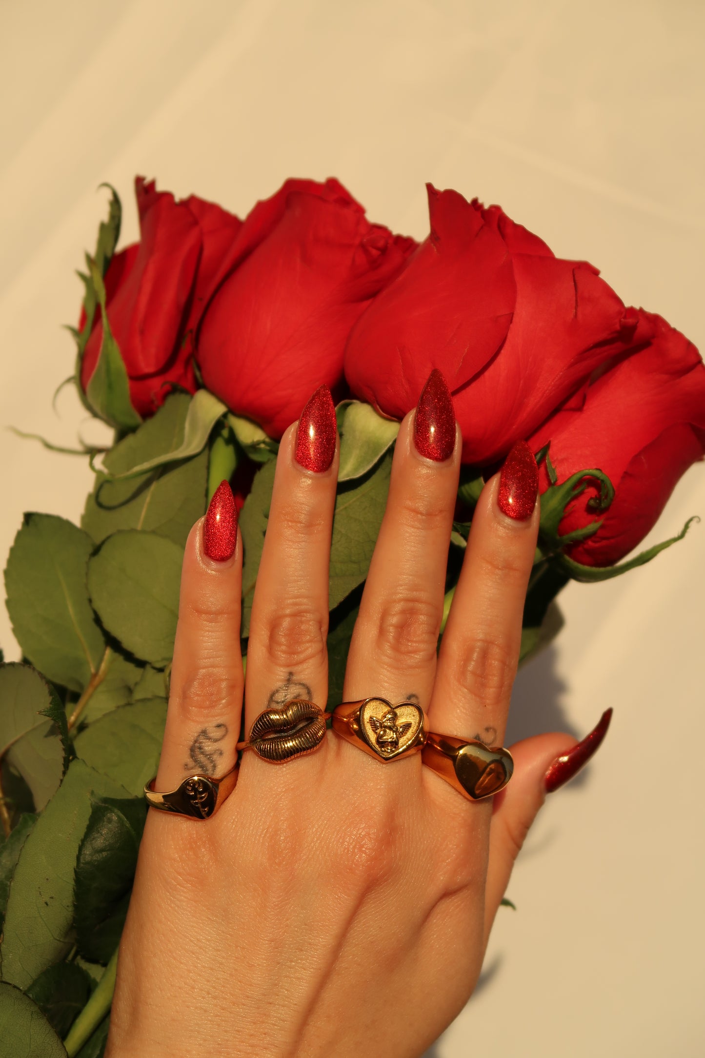 Corazón de Oro Rings